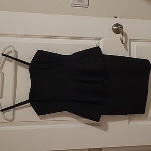 Jacob black peplum dress
